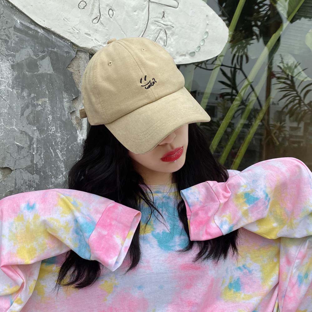 Nón kết thêu chữ đơn giản thời trang mùa hè phong cách Hàn Quốc cho nam và nữ