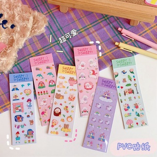 Sticker dẻo trong suốt cute đáng yêu