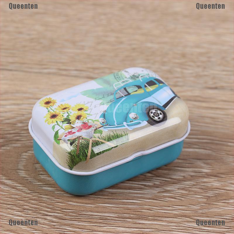 [Hàng mới về] Hộp đựng vật dụng phụ kiện nhỏ gọn bằng thiếc chắc chắn