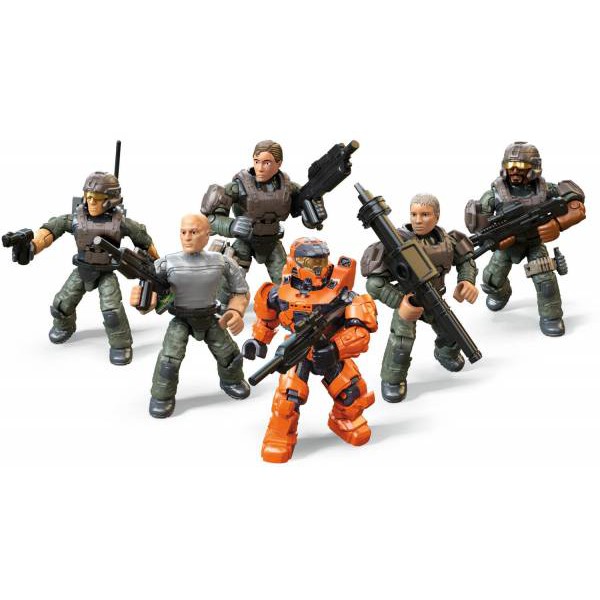 Mega Construx Halo - UNSC Marine Platoon Pack Construction Set - Bộ xếp hình Mega Construx