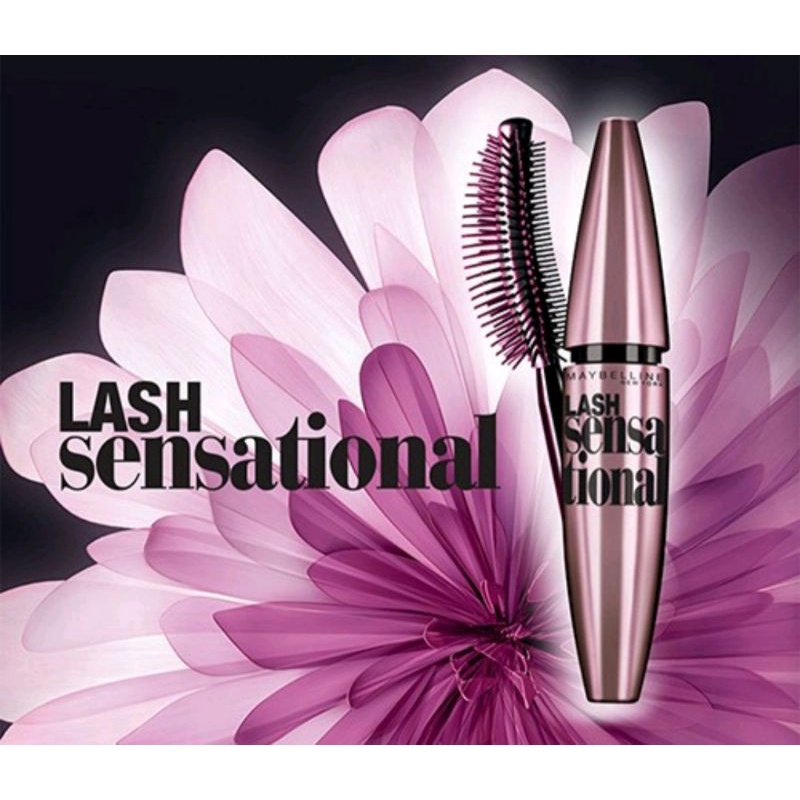 Mascara Dài Mi &amp; Tơi Mi Tự Nhiên Maybelline New York Lash Sensational Waterproof Chuốt Mi Không Lem Không Trôi 10ml