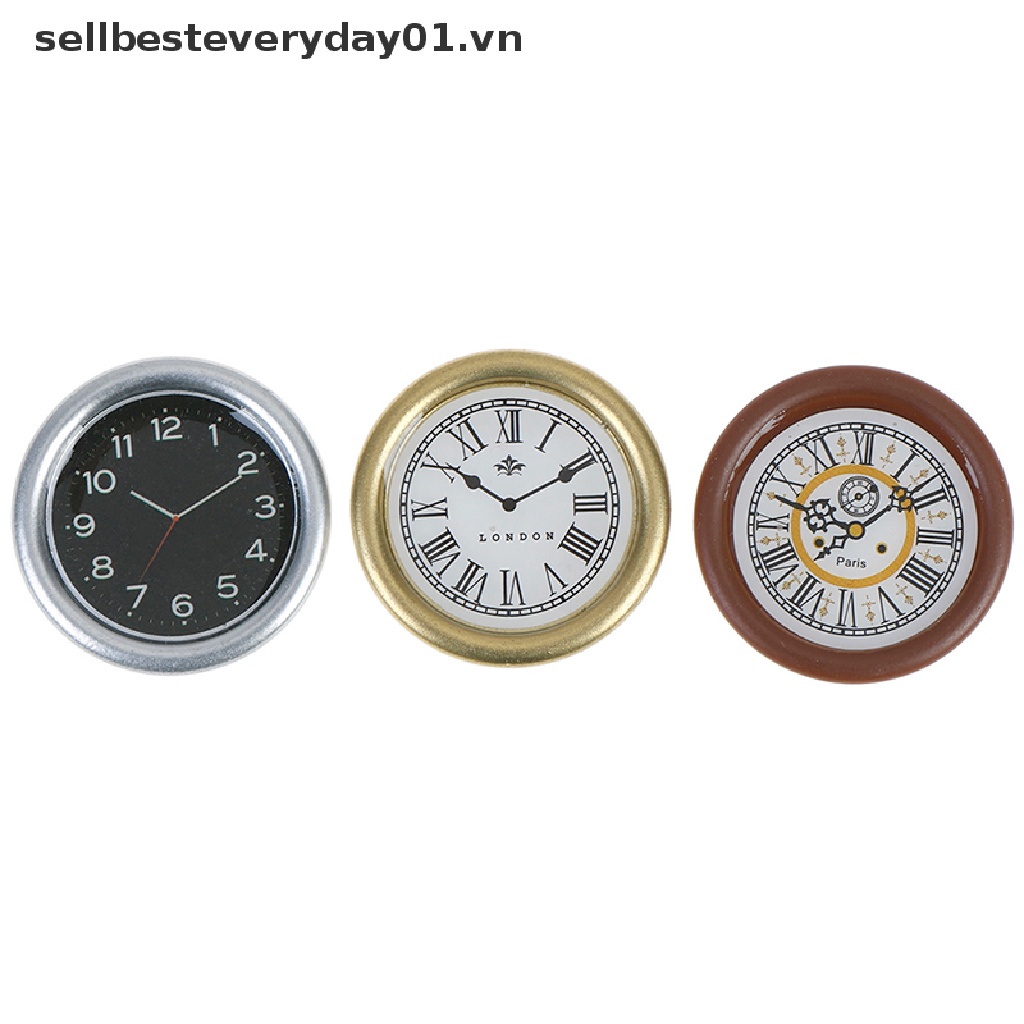 Đồng Hồ Treo Tường Mini Tỉ Lệ 1: 12 Trang Trí Nhà Búp Bê