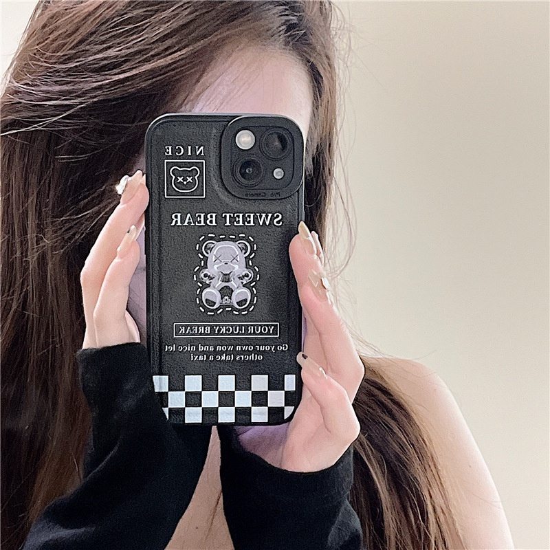 Ốp lưng iphone Ốp Điện Thoại Da Màu Trơn Phù Hợp Cho Apple Iphone 11 12Pro 6 7 8plus xs 13 Dinuo case