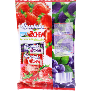 Kẹo Mềm Alpenliebe Dâu & Nho Túi 84g