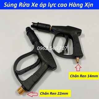 Súng xịt - súng rửa xe áp lực cao mini cho máy xịt rửa áp lực cao vòi rửa xe áp lực ren 22mm 14mm