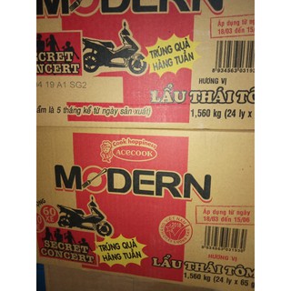 Thùng 24 ly Mì Modern lẩu Thái tôm 67g