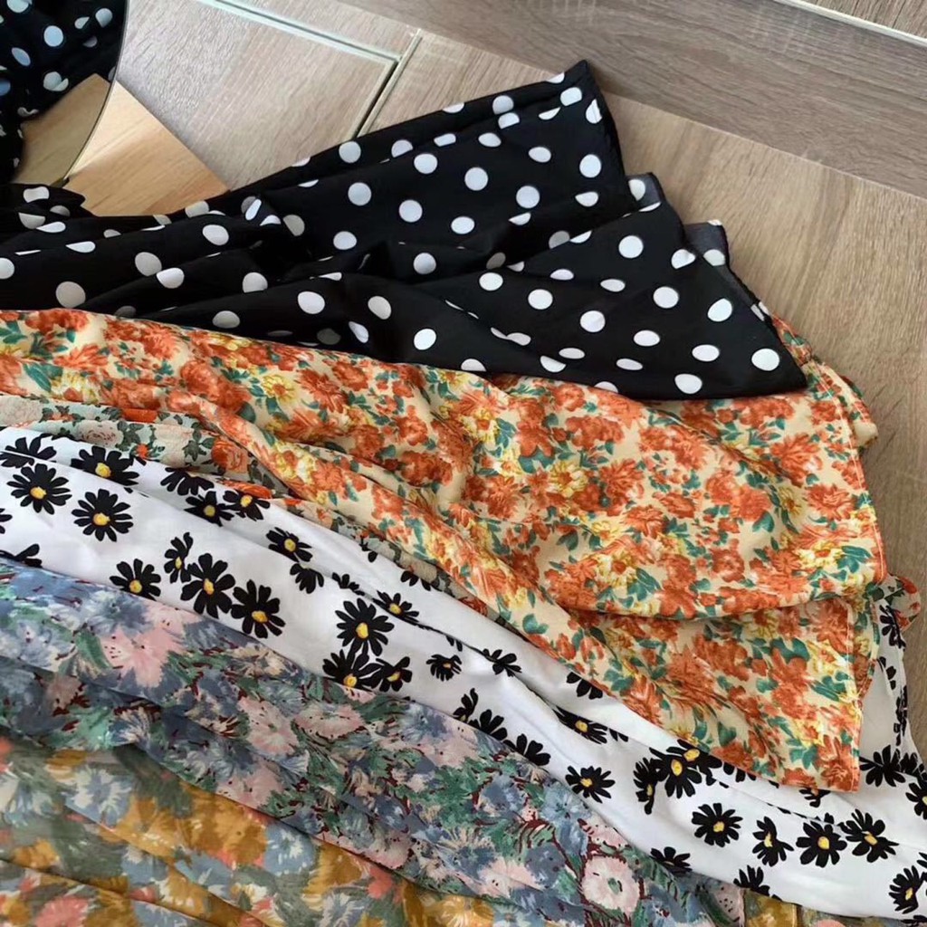 Chân váy hoa nhí vintage nhiều màu | BigBuy360 - bigbuy360.vn