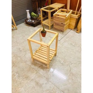 Kệ tab đầu giường bằng gỗ tự nhiên 40x40x45