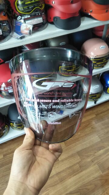 Kính Gắn Nón Bảo Hiểm 3/4 Và Nón Nửa Đầu grs