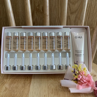 Set tinh chất huyết thanh 777 Ohui, dưỡng ẩm dưỡng trắng và căng bóng da - Miracle Moisture Ampoule Ohui 777