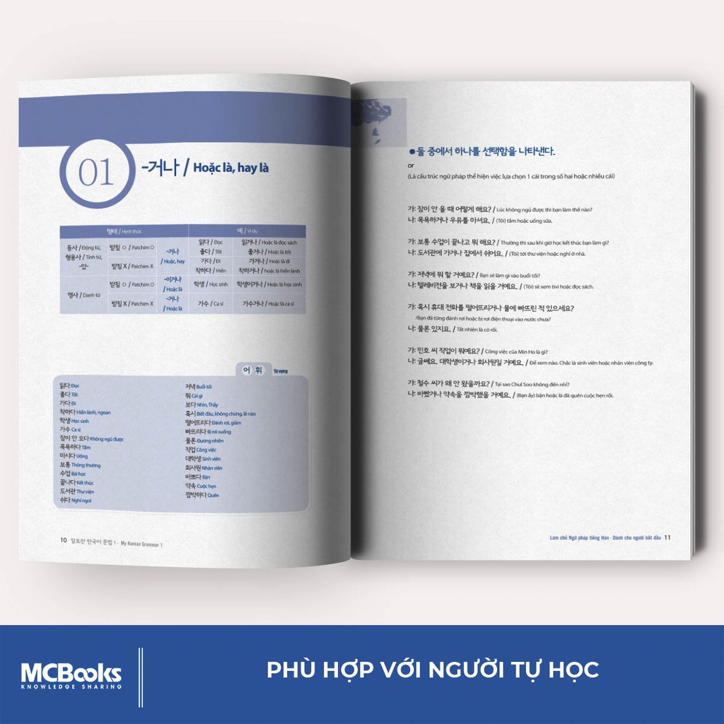 Sách - Làm Chủ Ngữ Pháp Tiếng Hàn - Dành Cho Người Bắt Đầu (My Korean Grammar I) - MCBooks