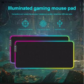 Tấm Lót Chuột Chơi Game Cỡ Lớn Đèn Led RGB Cho Game Thủ