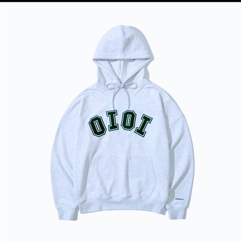 Áo khoác nỉ unisex form rộng nữ màu Trắng Áo sweater hoodie nam nữ hình OIOI DC311 GiGi Store