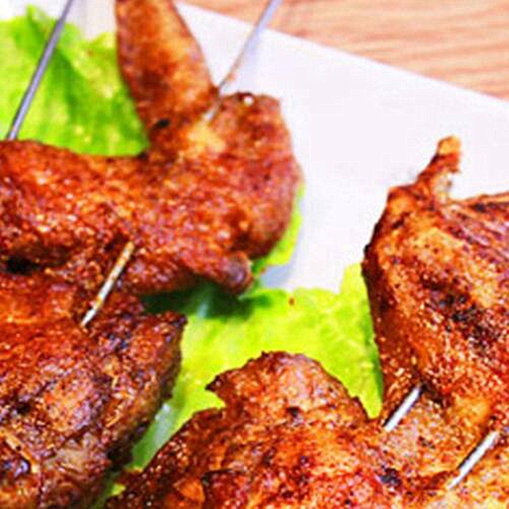 Set 10 xiên nướng BBQ kích thước 11" bằng chất liệu thép không gỉ | BigBuy360 - bigbuy360.vn
