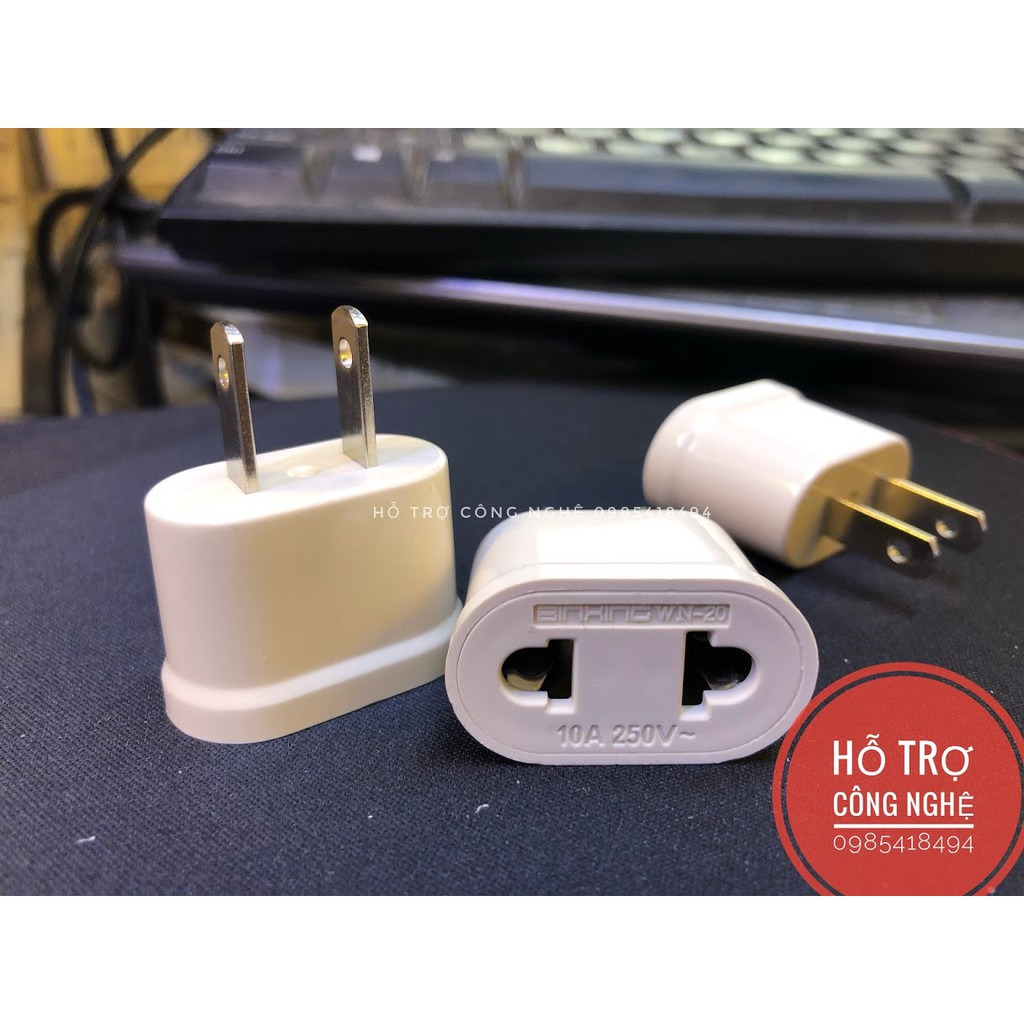 Jack phích điện chuyển chân tròn sang chân dẹt cao cấp