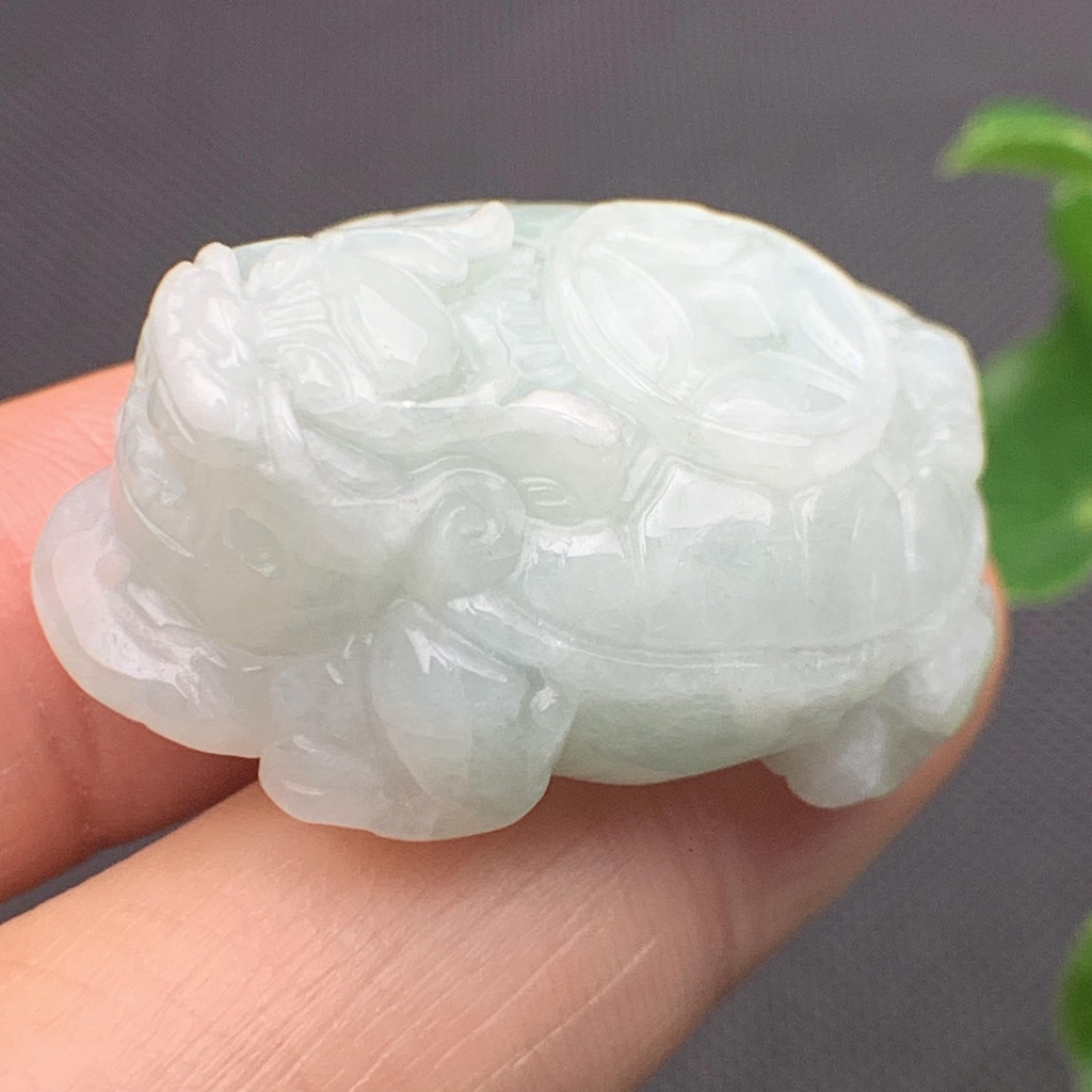 Bách thọ quy long phong thủy ngọc cẩm thạch/Ngọc phỉ thúy tự nhiên