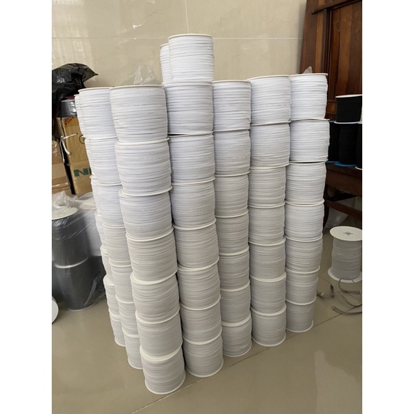 Tổng hợp các loại thun trắng sẵn có bản 1.2cm, 1cm, 8li, 7li, 6li, 5li, 3li