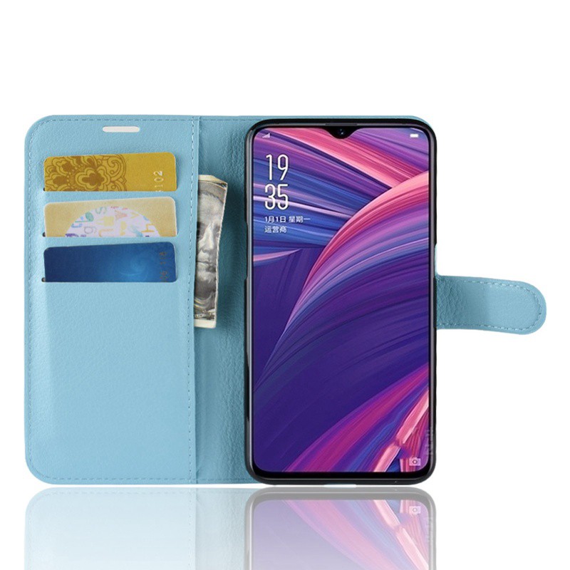 Bao da điện thoại có đế đỡ gấp và ngăn để thẻ cho Oppo R17 Pro / R17 | BigBuy360 - bigbuy360.vn