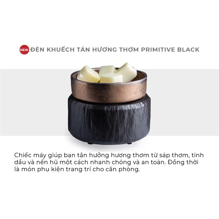 Máy khuếch tán hương thơm 2 trong 1 Yankee Candle - Primitive Black