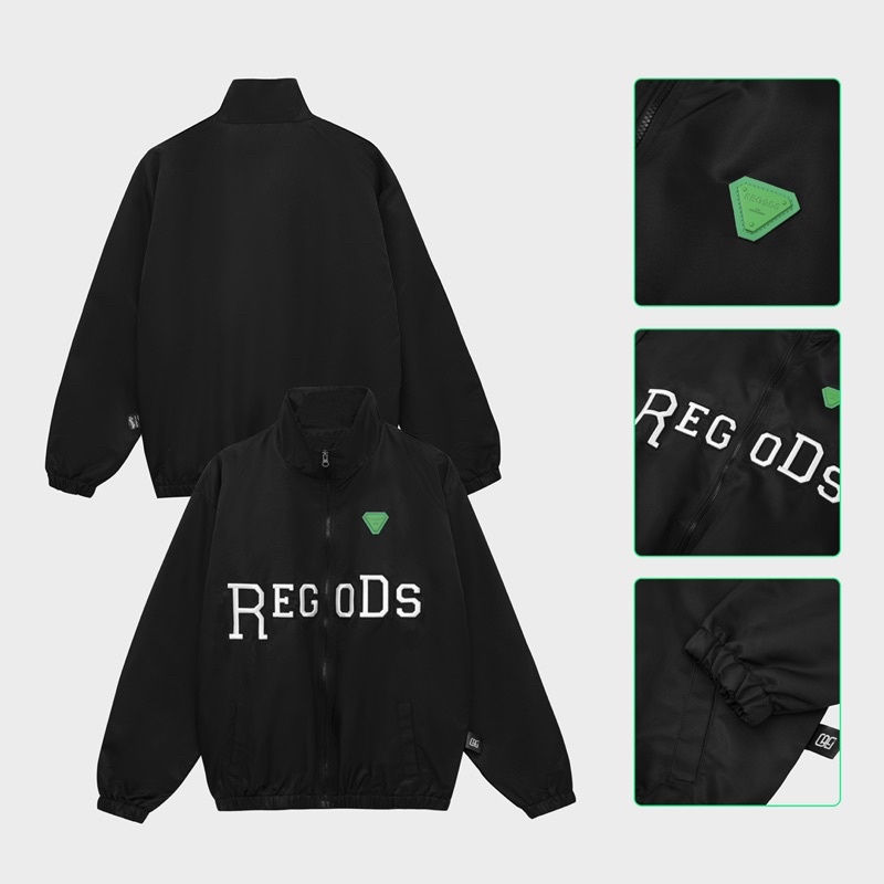 Áo Khoác dù thêu Logo SS2 Regods Unisex Form Rộng ( JACKET LOGO SS2)