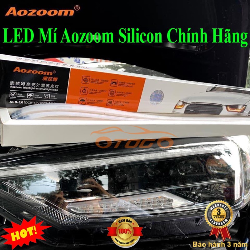 LED Mí Chạy DAYLIGHT Aozoom Silicon Chính Hàng , LED Mí Hiệu Ứng AUDI, Bảo Hành Chính Hãng 3 Năm