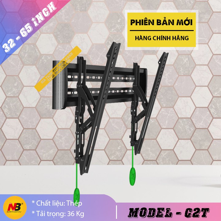 Giá Treo Tivi Gật Gù NB-C2T 32 - 65 Inch Điều Chỉnh Góc Nghiêng 12 Độ - Hàng Nhập Khẩu