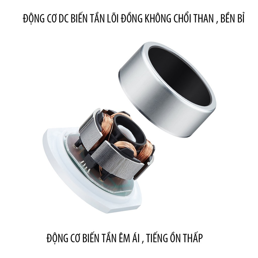 Quạt tích điện để 7 cánh để bàn Xiaomi JIPIN dung lượng 4000 mah thời gian dùng tới 12H | BigBuy360 - bigbuy360.vn