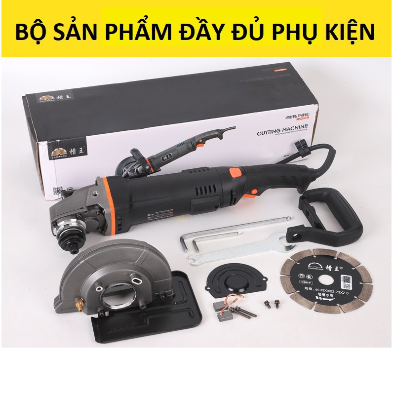 Máy cắt rãnh tường một lưỡi CaoWang CW1332 thi công điện nước công suất mạnh mẽ - nhanh gọn - an toàn