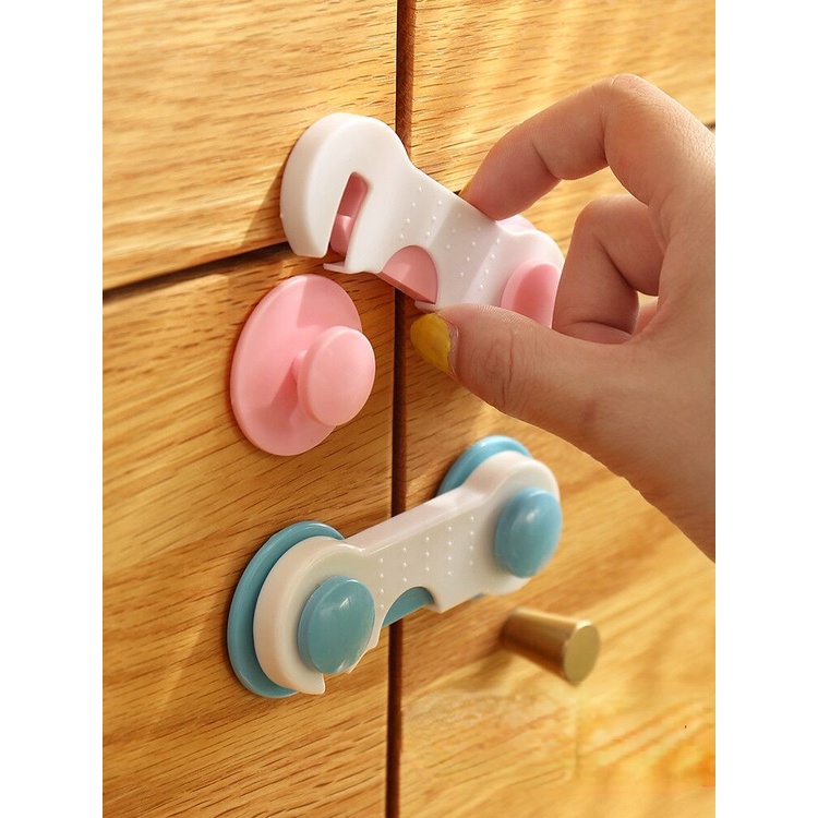Khóa Cửa Tủ / Tủ Lạnh / Ngăn Kéo Bảo Vệ An Toàn Cho Bé Chống Kẹp Tay Đa Năng