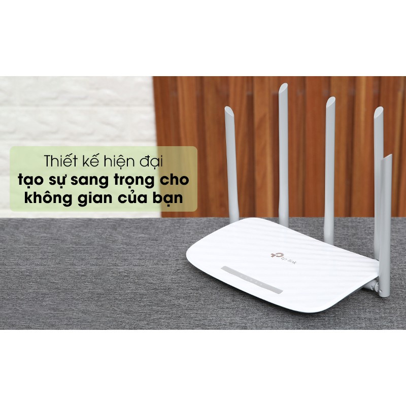 Router Wifi TP-Link Archer C60 Chính hãng (AC1350) (5 anten, 2 băng tần) siêu mạnh bảo hành chính hãng 24 tháng 1 đổi 1