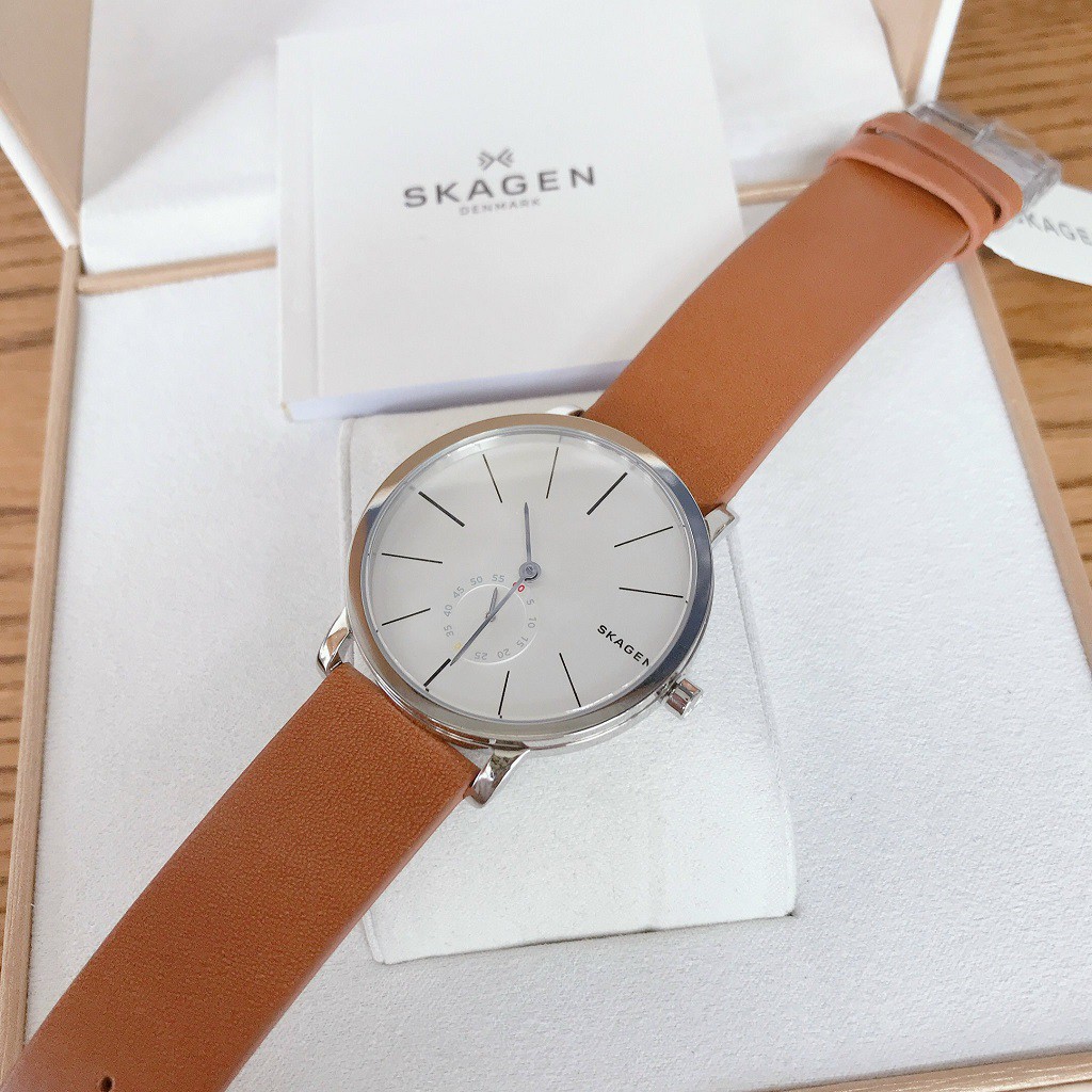 Đồng Hồ Nam Skagen SKW6215 Dây Da 40mm Chính Hãng