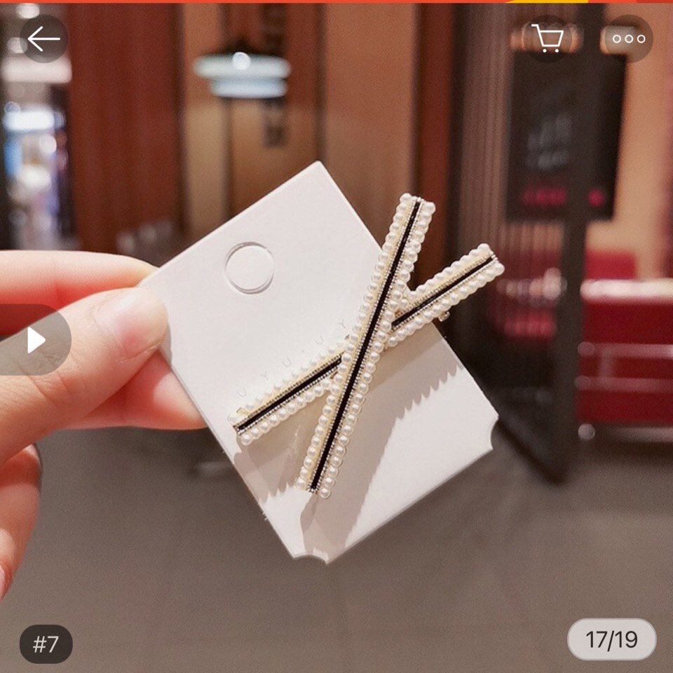 Kẹp tóc đính ngọc trai THỜI TRANG phong cách Hàn Quốc KT21