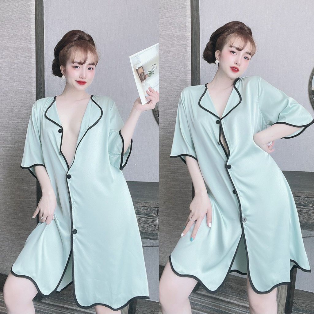 Váy ngủ sexy MIKY Đầm ngủ sexy lụa Latin Chất Siêu Mát Dáng Siêu Xinh &lt; 65KG