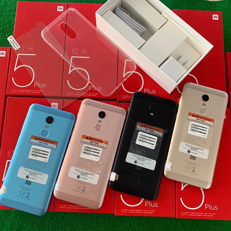 Điện Thoại Xiaomi Redmi Note 5 Plus 2 Sim Đủ Tiếng Việt Fullbox Tặng ốp Mới tinh Đủ màu