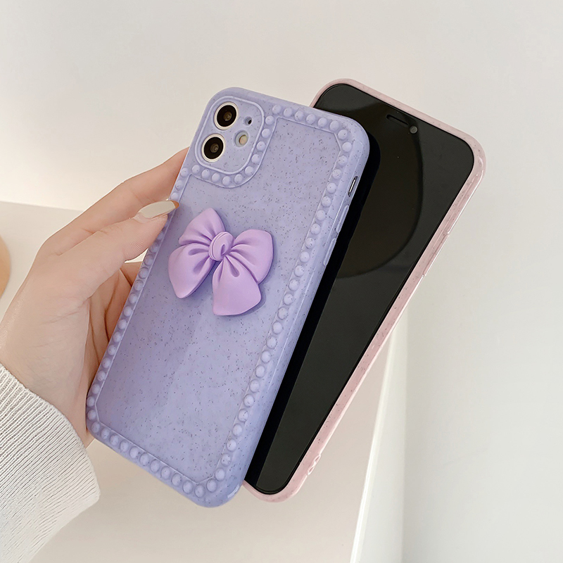 Ốp lưng TPU mềm trang trí nơ cho Iphone 12 Pro Max Mini Iphone Se2020 11pro Max Ix Xr Xs Max 7 8 Plus | BigBuy360 - bigbuy360.vn