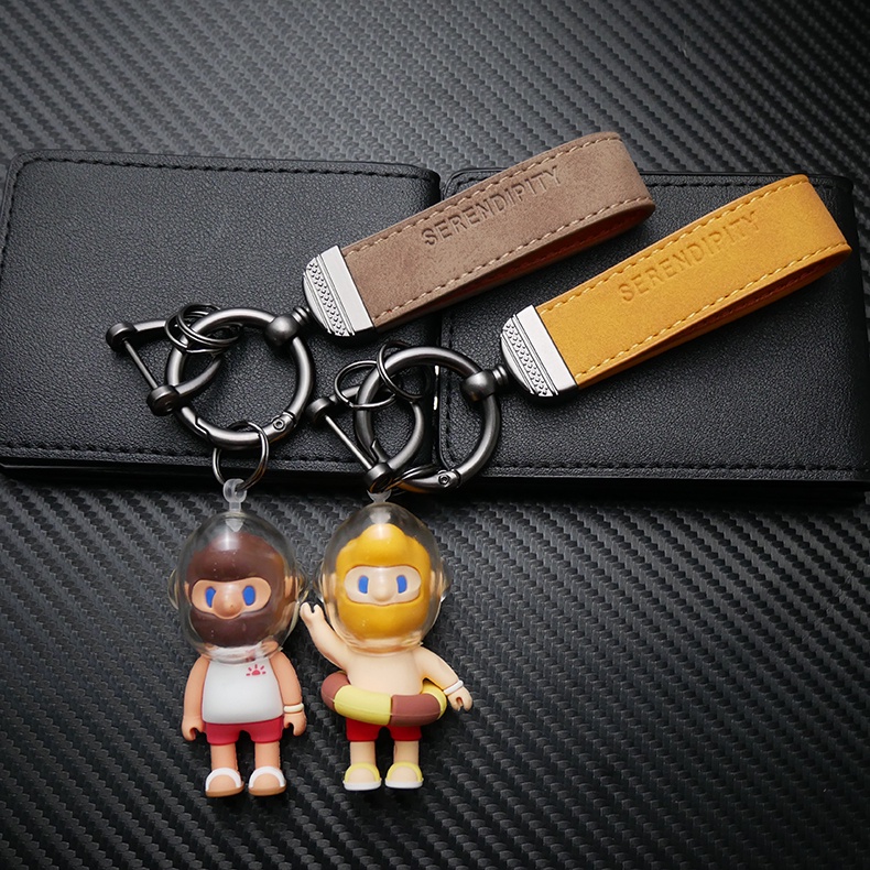 Bob-x Móc Chìa Khóa Xe Hơi / Túi Xách Bằng Da Sáng Tạo Cá Tính