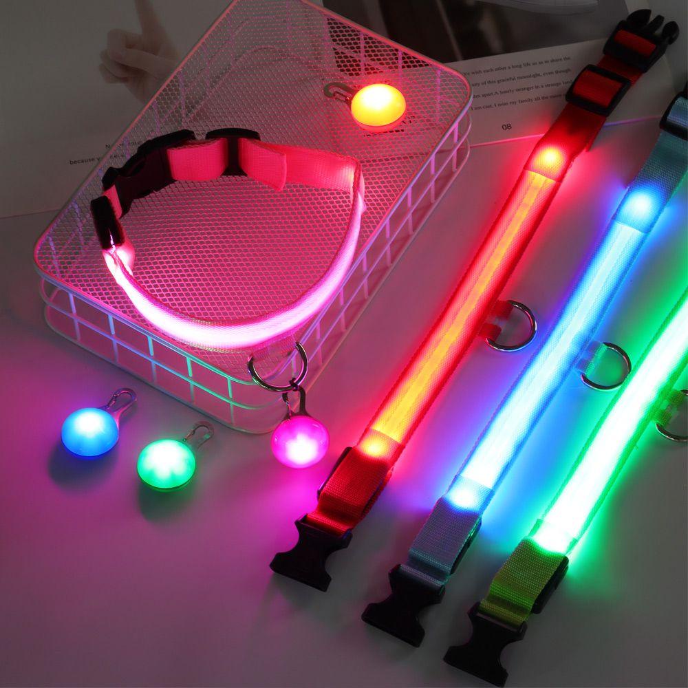 Vòng Cổ Nylon Có Đèn LED Phát Sáng Có Thể Sạc Lại Bằng Cổng USB Cho Thú Cưng