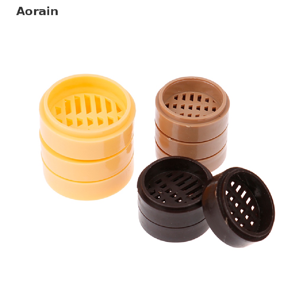 Bộ 3 Dĩa Đồ Chơi Mini Màu Trắng Cho Nhà Búp Bê