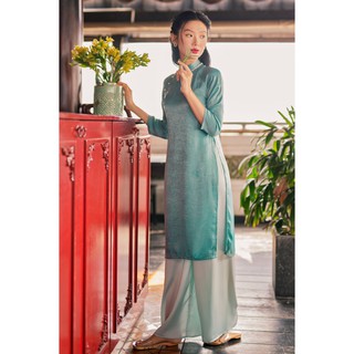 Sumire Store Áo dài Dáng xưa Yên Phương Xanh ngọc
