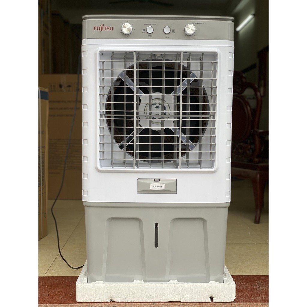 Quạt điều hòa hơi nước Model LZ-1206A ( Mặt kính)-Thùng chứa nước 90L-công suất 150W-Tặng 2 bình đá khô-Được kiểm hàng