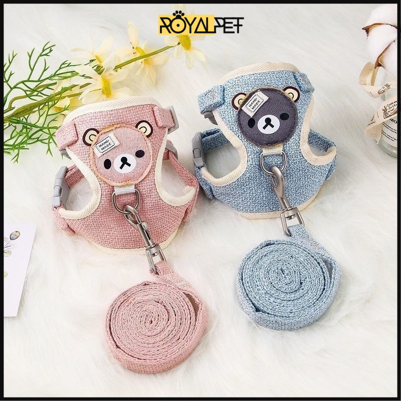 🕸Dây Dắt Chó Mèo Kèm Yếm Baby Màu Đẹp