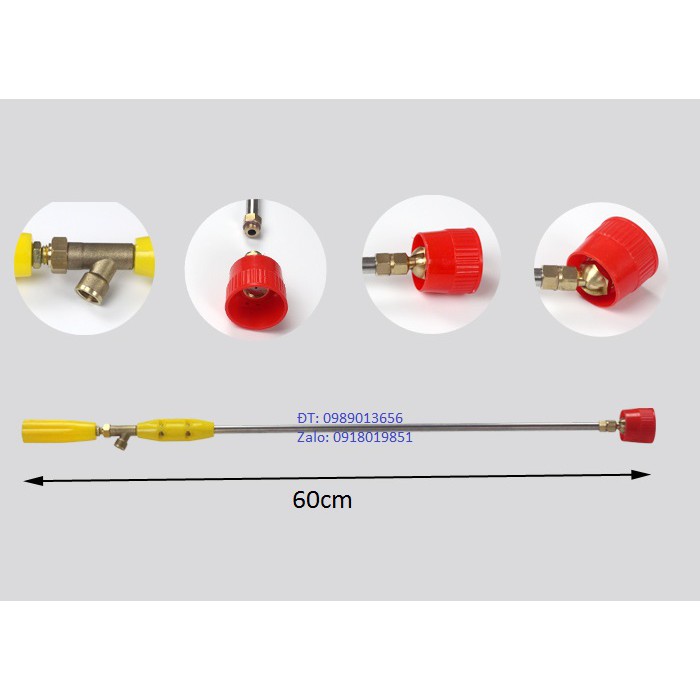 Cần phun thuốc, rửa xe BG60/90 phun tia phun xa phun cao, phun sương siêu mịn