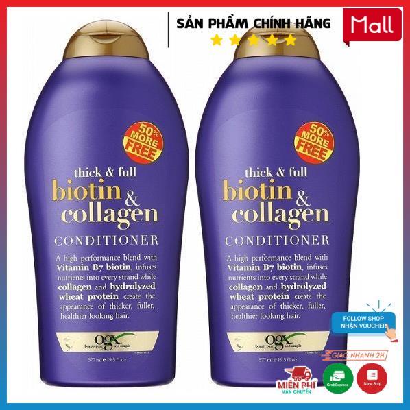 Dầu Gội Xả Biotin Collagen Chống Rụng Tóc Và Kích Thích Mọc Tóc Nhanh, Hương Thơm Dịu( Gội + Xả)