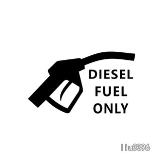 Diesel decal dán cảnh báo cho xe hơi