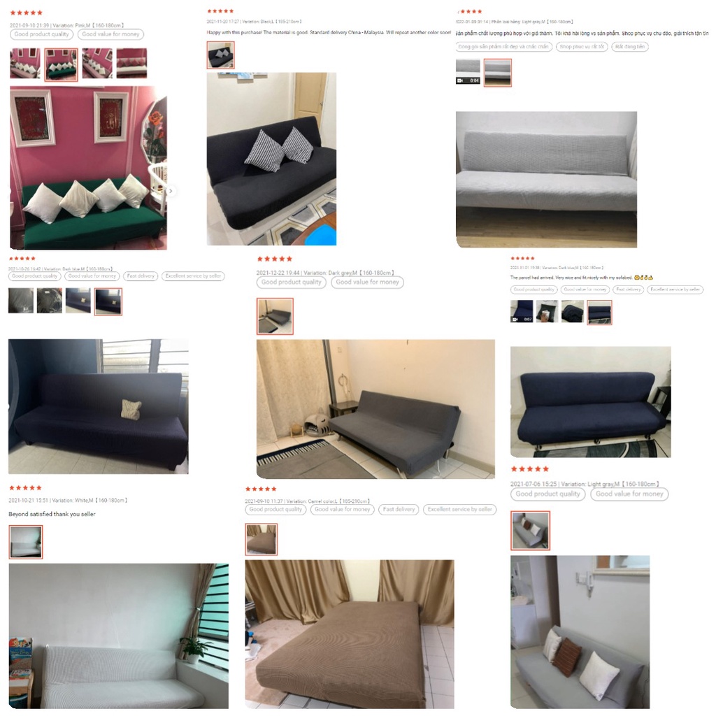Vỏ Bọc Đệm Ghế Sofa Tích Hợp Hai Kích Thước Bằng Vải Jacquard Spandex Co Giãn Màu Trơn Không Cánh Tay Có Thể Gập Lại