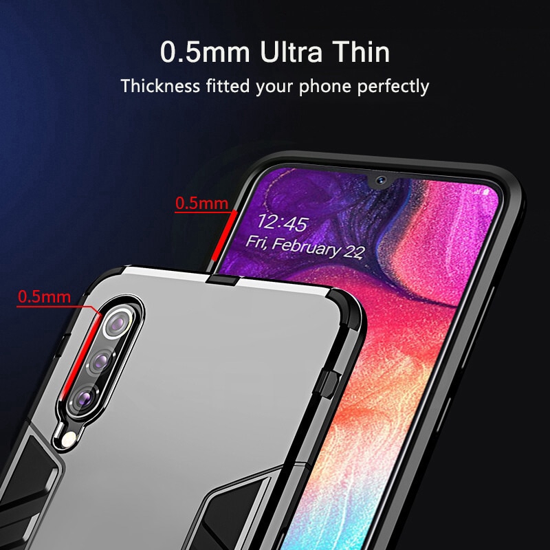 Ốp điện thoại chống sốc kèm giá đỡ nhẫn sang trọng cho Oppo A5 A9 2020 F9 F11 Pro Oppo R17 Pro Reno 2 Realme 5 Pro