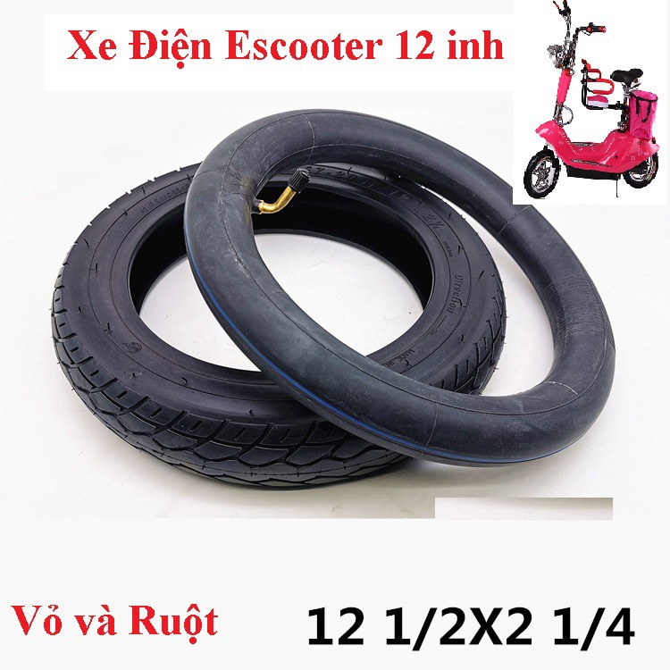 Săm Lốp Xe Điện Escooter 12 Inh Mã 12 1/2x2 1/4