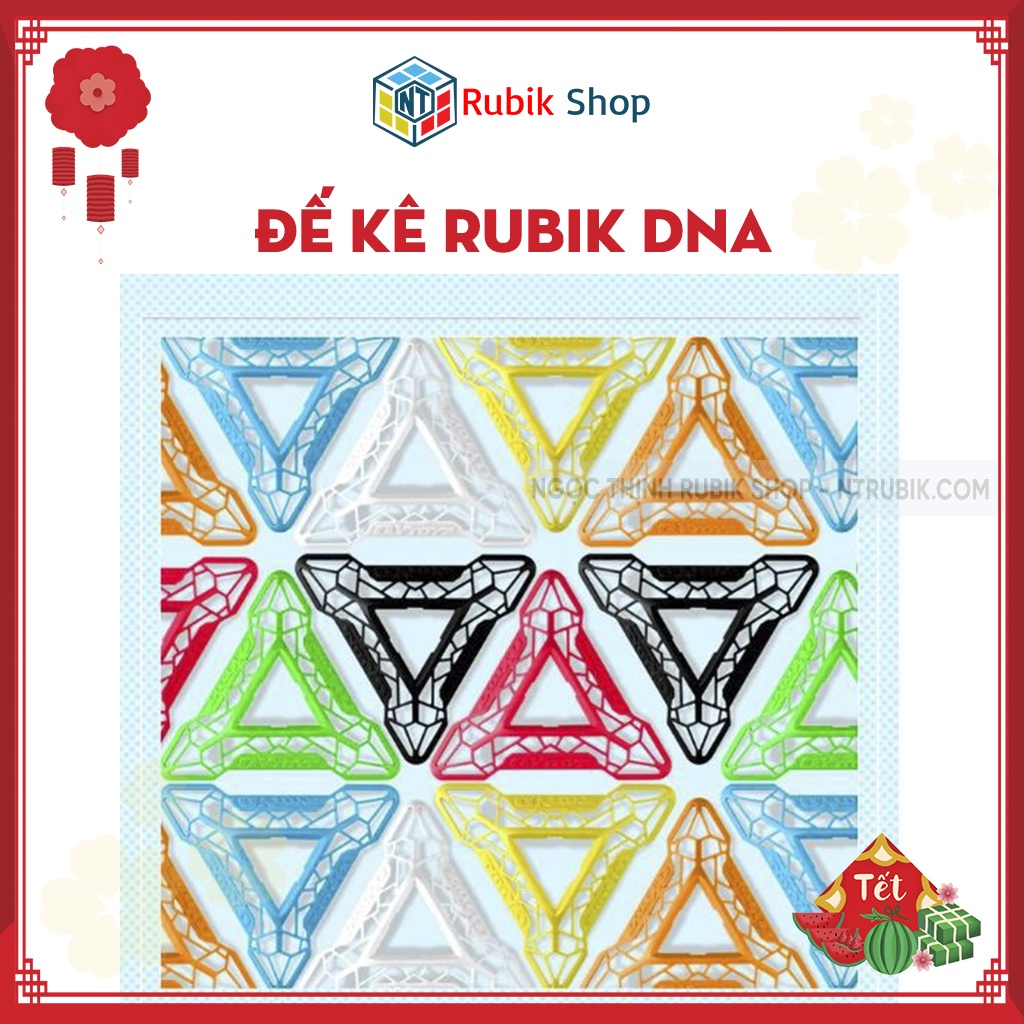 Đế Kê Rubik DNA (Nhiều Màu- Bảy sắc cầu vồng)/ Rubik Stand QiYi DNA