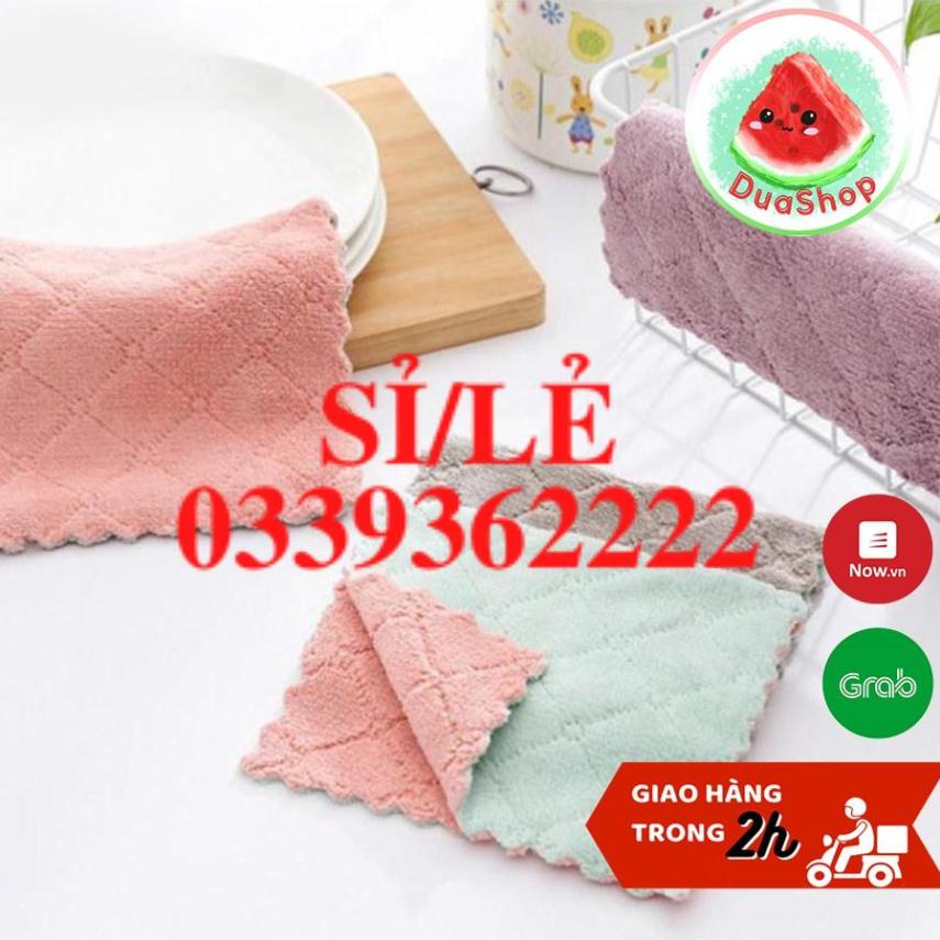 [ HAIANHSHOP ] Khăn Lau 2 Mặt Đa Năng Siêu Thấm Hút - Khăn Lau Tay/ Lau Bàn Ghế Tiện Lợi Duashop &gt;