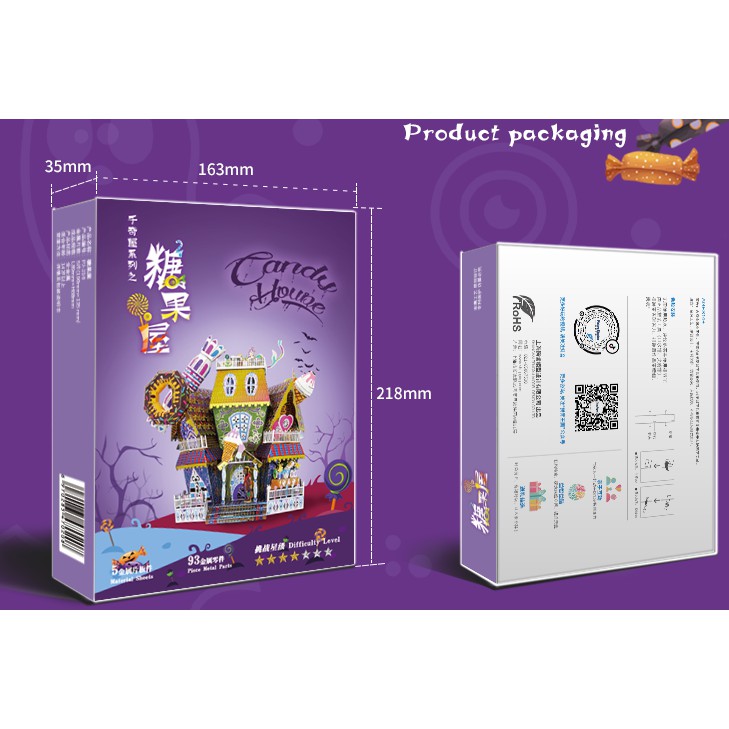 Mô Hình Lắp Ghép kim Loại 3D Seri Ngôi nhà Halloween Picture Kingdom